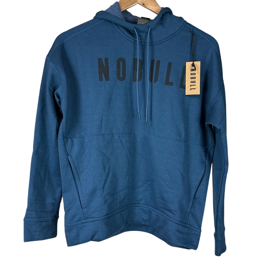 Nobull Women's Blue Pull Over Hoodie Size Small New With Tags Condition